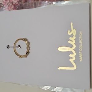 Lulu's karat collection flexible opal ring